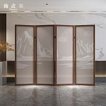 新中式實木屏風隔斷客廳進門遮擋格柵入戶玄關衛生間現代簡約裝飾~沁沁百貨 歷史價格詳細信息
