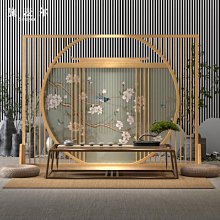 新中式實木屏風隔斷客廳進門遮擋格柵入戶玄關衛生間現代簡約裝飾~沁沁百貨 歷史價格詳細信息