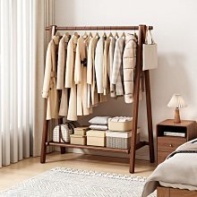實木衣架落地掛衣架 臥室衣帽架家用木質掛衣服架子室內簡易晾衣架 歷史價格詳細信息