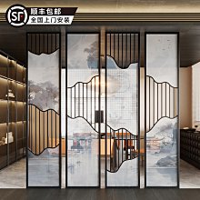 現代中式入戶玄關客廳創意實木屏風茶室臥室遮擋家用隔斷裝飾座屏~告白氣球【大件請下標宅配或者郵局】 歷史價格詳細信息