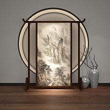 新中式聚財入戶屏風隔斷家用客廳簡約現代玄關屏風櫃鞋櫃定製座屏~匯得利家居行 歷史價格詳細信息