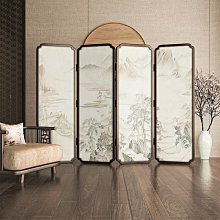 新中式實木折疊定製屏風隔斷裝飾客廳禪意玄關民宿小戶型藤編折屏~匯得利家居行 歷史價格詳細信息
