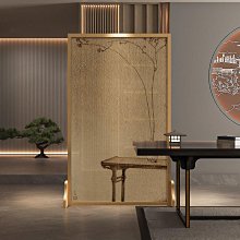 新中式實木屏風隔斷客廳進門遮擋格柵入戶玄關衛生間現代簡約裝飾~沁沁百貨 歷史價格詳細信息