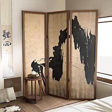 中式屏風 折屏 玄關墻移動折屏 實木屏風 歷史價格詳細信息