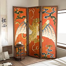 復古風屏風隔斷玄關客廳折疊移動新中式實木網紅房間臥室現代簡約-我們這一家 歷史價格詳細信息