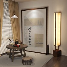 中式禪意寺廟立式佛藝術燈簡約臥室客廳民宿ins書房輕奢落地燈 歷史價格詳細信息