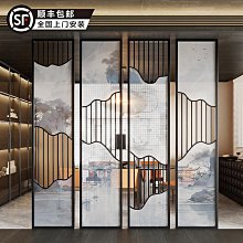 新品上架簡約現代屏風隔斷客廳長虹玻璃酒店遮擋北歐輕奢折疊移動雜志書架~ 歷史價格詳細信息