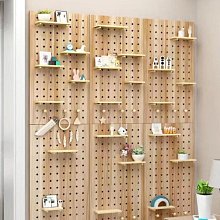 墻上實木置物架　壁掛式臥室墻面創意格子　電視背景墻　裝飾架 歷史價格詳細信息
