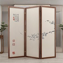 現代中式屏風隔斷家用客廳可移動入戶遮擋屏風櫃鞋櫃實木座屏竹子~匯得利家居行 歷史價格詳細信息
