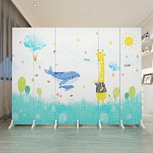 屏風隔斷客廳折疊移動簡約現代遮擋輕奢網紅免打孔歐式美容院隔板-我們這一家 歷史價格詳細信息