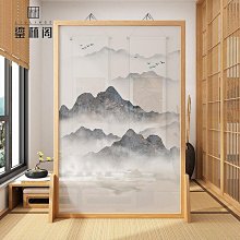 禪意山水掛畫中式卷軸掛畫書法絲綢畫酒店壁畫辦公室茶樓掛畫已裱 歷史價格詳細信息