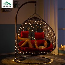 【熱銷精選】戶外陽臺吊籃民宿家具 ins室內秋千網紅吊椅家用單人藤編鳥巢搖籃 歷史價格詳細信息