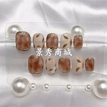 【純手工】水冰月美甲貼片清新絕美學生假指甲穿戴甲片可重復使用 指甲貼片 美甲片 指甲貼3 LX063 歷史價格詳細信息