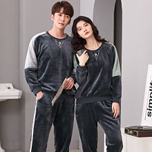 珊瑚絨睡衣男秋冬款長袖加厚加絨男士套裝法蘭絨男款家居服可外穿 歷史價格詳細信息