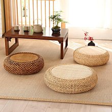 藤草編蒲團地上坐墊家用榻榻米坐墊飄窗坐墊打坐墊禪修墊茶桌坐墩 歷史價格詳細信息