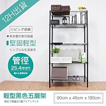 鐵架王90x45x180公分 烤漆四層架(黑) 歷史價格詳細信息