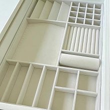 絨布收納盒40格高檔看貨盤玉器托盤展示盤珠寶手鐲收納飾品收納盒 歷史價格詳細信息