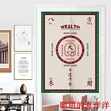 新中式國潮廚房門簾飯店商用布藝掛簾後廚遮擋隱私簾免打孔隔斷窗 歷史價格詳細信息