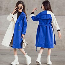 風衣大衣長款外套-撞色繫帶雙排扣高腰女外套2色73yt17【巴黎精品】 歷史價格詳細信息