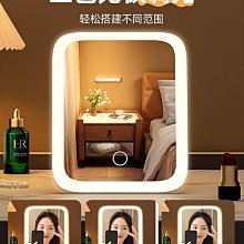 led化妝鏡帶燈創意鑲鑽臺式補光鏡子家用宿舍桌面梳妝鏡 歷史價格詳細信息