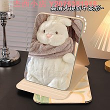 臺式宿舍學生化妝鏡子桌面便攜小圓鏡子少女心雙面鏡梳妝鏡公主鏡 歷史價格詳細信息