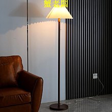 百褶落地燈客廳沙發旁邊釣魚燈臥室設計師創意日式嚴選家裝檯燈 歷史價格詳細信息