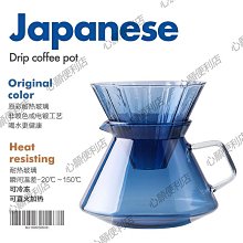mrwater手沖咖啡壺家用耐熱玻璃壺滴漏壺v60濾杯帶刻度沖泡分享壺-心願便利店 歷史價格詳細信息