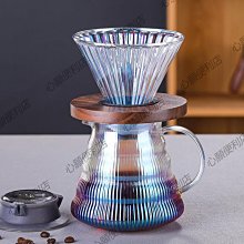 mrwater手沖咖啡壺家用耐熱玻璃壺滴漏壺v60濾杯帶刻度沖泡分享壺-心願便利店 歷史價格詳細信息