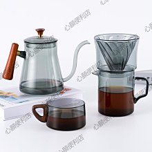 mrwater手沖咖啡壺家用耐熱玻璃壺滴漏壺v60濾杯帶刻度沖泡分享壺-心願便利店 歷史價格詳細信息