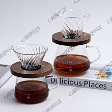 mrwater手沖咖啡壺家用耐熱玻璃壺滴漏壺v60濾杯帶刻度沖泡分享壺-心願便利店 歷史價格詳細信息