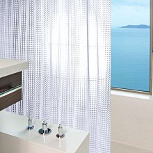 浴簾 透明加厚小碎石浴簾 180X200CM金屬扣 底部加重 EVA隔間用簾 附12個加粗掛勾【居家達人BA045-1】 歷史價格詳細信息