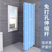 浴簾套裝免打孔衛生間浴室隔斷簾臥室防霉新款浴室防水折疊浴簾 歷史價格詳細信息