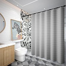 浴簾防水布套裝免打孔浴室防霉洗澡掛簾子衛生間隔斷窗簾門簾 歷史價格詳細信息