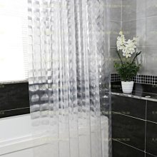 EVA防水防霉加厚浴室簾保暖冬季掛簾子黑白條紋衛生間愛moma~特價#促銷 #現貨 歷史價格詳細信息