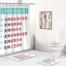 印花防水浴簾 10款 (正心堂) 現貨  PEVA 滌綸布 防霉 環保 浴室 門簾 扣眼設計 乾溼分離 歷史價格詳細信息