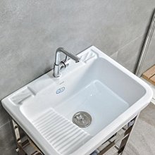 拖把池陽臺小號 陶瓷洗拖佈池 特價墩佈池 傢用衛生間方形自動下水器 陶瓷洗拖把池 拖把槽地盆 洗拖把~特價 歷史價格詳細信息