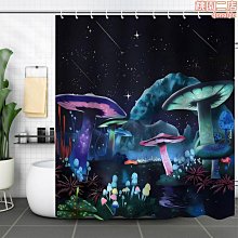 3d數碼印花浴簾法蘭絨面毛氈布滴塑底浴室四件套 滌綸防水浴簾 歷史價格詳細信息