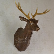 鹿頭掛鉤復古創意墻面裝飾入戶掛衣墻進門玄關鑰匙掛架門口衣帽鉤~優樂美 歷史價格詳細信息