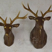 鹿頭掛鉤復古創意墻面裝飾入戶掛衣墻進門玄關鑰匙掛架門口衣帽鉤~優樂美 歷史價格詳細信息