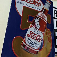 (I LOVE樂多)美國進口百事可樂鐵製玻璃瓶立體標看板打造居家/車庫裝飾情境自己 歷史價格詳細信息