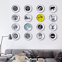 C - R - A - Z - Y - T - O - W - N　北歐彩色動物總動員掛畫剪影文藝裝飾畫餐廳民宿掛畫 歷史價格詳細信息