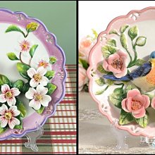 花香鳥語花瓶兩對高度約37㎝。。為一對的。1975－10063 歷史價格詳細信息