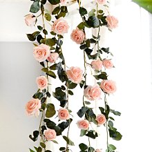仿真玫瑰壁掛花藤蔓掛墻綠植室內客廳假花垂吊蘭藤條陽臺花園裝飾特艾超夯 精品 歷史價格詳細信息