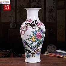 【熱賣】景德鎮陶瓷小花瓶復古手繪青花紅喜字插花器 玄關書柜裝飾品擺件 歷史價格詳細信息