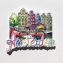 荷蘭阿姆斯特丹旅游紀念禮品立體街景自行車磁貼冰箱貼創意留言貼 歷史價格詳細信息