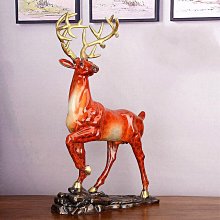 福字鹿擺件客廳電視櫃家居裝飾品發財樹新房喬遷送禮新人結婚禮品 歷史價格詳細信息