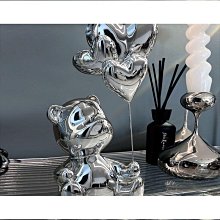 春風坊居家擺件 創意裝飾 氣球電鍍暴力熊擺件 客廳電視柜房間家居裝飾品 玄關jiu柜樣板房軟裝 價格比較,價格查詢,歷史價格詳細信息