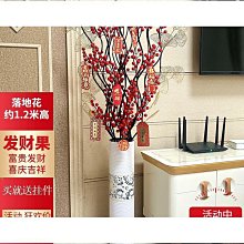 仿真花發財果擺飾擺件2024龍年新年裝飾品大門福桶擺件春節裝飾品半米潮殼直購 歷史價格詳細信息