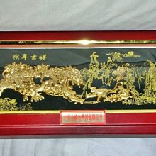 L皮.已稍有年代展開長約46公分三折式南無觀世音菩薩/南無阿彌陀佛/南無大勢至菩薩擺飾! 歷史價格詳細信息