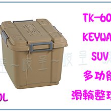 SUV多功能滑輪掀蓋整理箱/收納箱(60L/4色可選) 歷史價格詳細信息